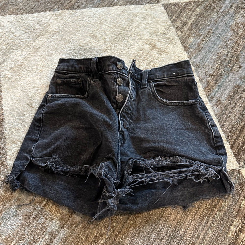 Abercrombie & Fitch Charcoal Denim Shorts